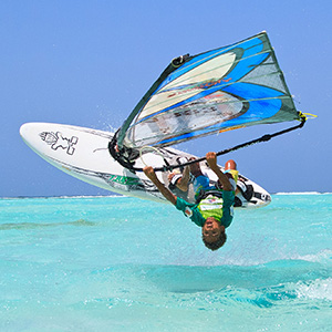 local kids doing some windsurf tricks